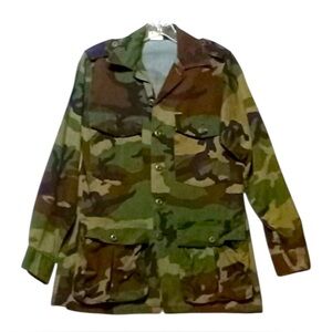BDU Woodland Fatigue Jacket Camo Utility Unisex S